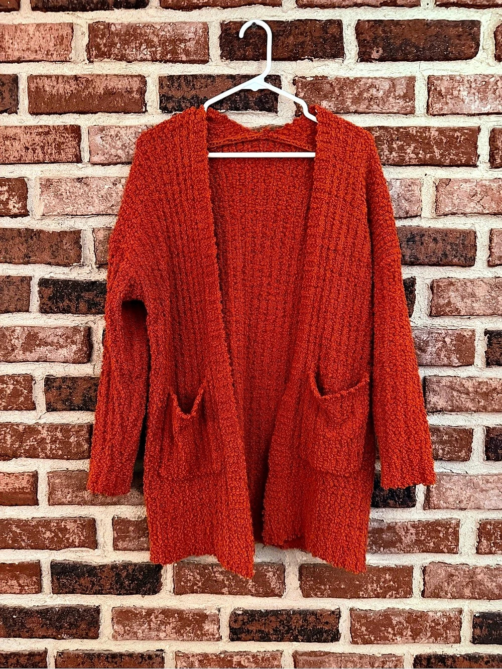 Ribbed Open Front Cardigan Size Medium